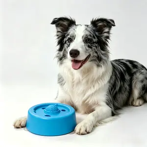ChicHue Dog Liquid Slow Feeder,Lick Bowl with Ball ,Oral Hygiene & Tongue Cleaning,3 Suction Cups,No Spill Bone Broth Dog Licking Bowl, Multi-Purpose Puppy Yogurt Feeder Bowl for All Breeds Dietary Supplement/Post-op Nutrition Feeding,birthday gifts