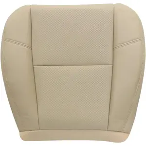 Tan # 333 313 Leather Perforated Driver or Passenger Bottom Seat Cover Fit for Chevy Tahoe Suburban GMC Sierra Yukon 2007-2014 Fit for Cadillac Escalade 2009 2010 2011 2012 2013 2014