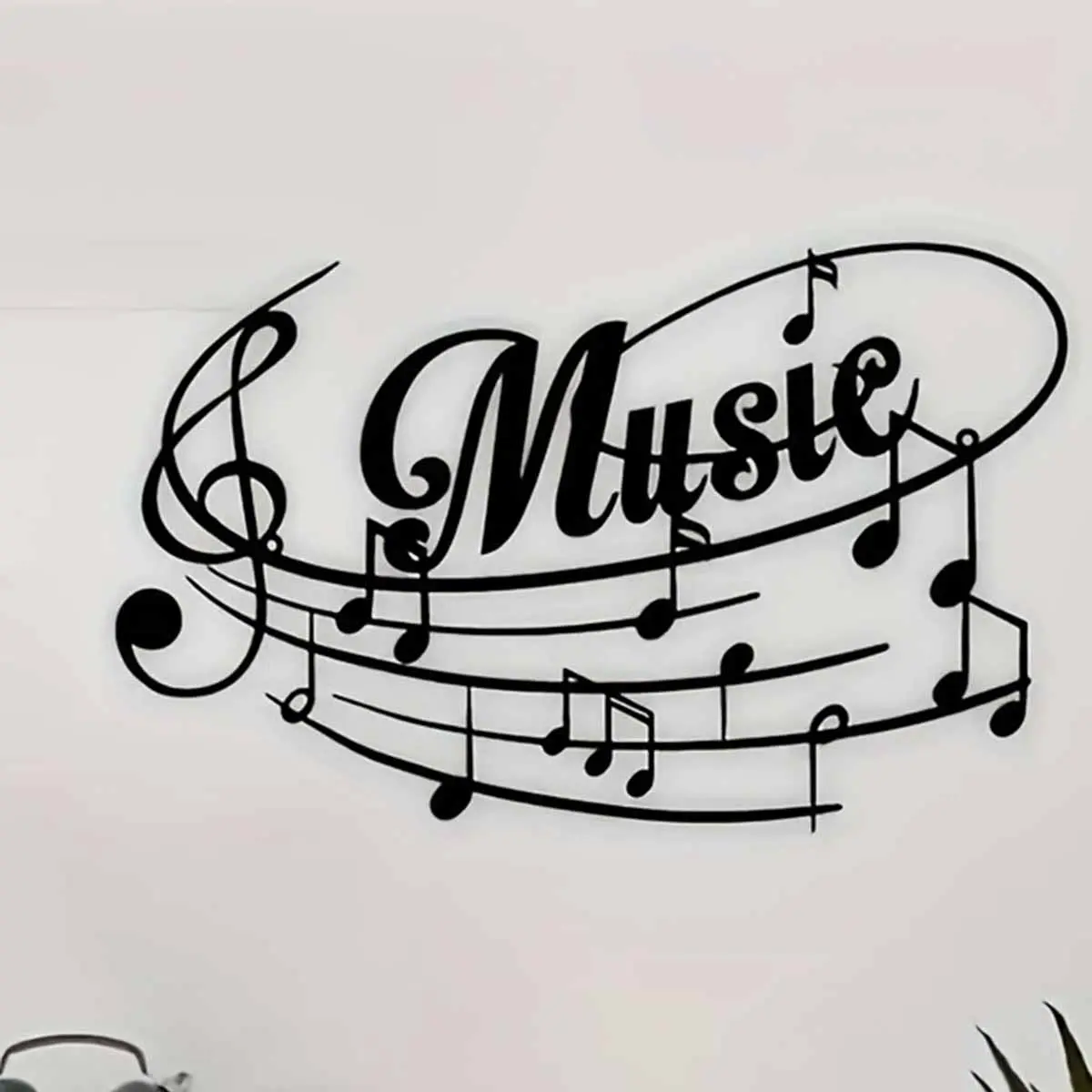 Music Note Design Wall Art, Metal Wall Decor, Wall Hanging Decor for Home Living Room Bedroom, Home Decor, Room Decor, Party Decor, Ornaments, Hangable