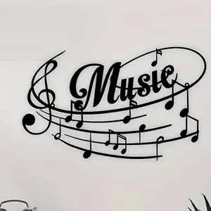 Music Note Design Wall Art, Metal Wall Decor, Wall Hanging Decor for Home Living Room Bedroom, Home Decor, Room Decor, Party Decor, Ornaments, Hangable