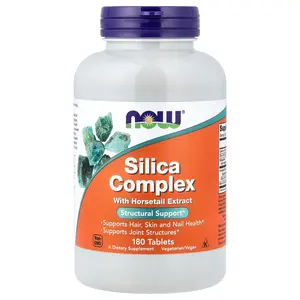 NOW Foods Silica Complex with Horsetail Extract, 180 Tablets NOW Foods Silica Complex with Horsetail Extract, 180 Tablets