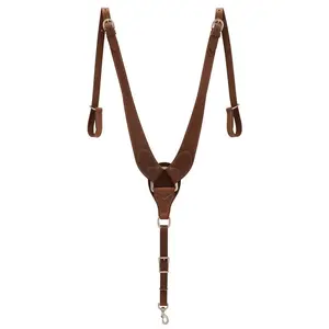 Weaver Leather Synergy Pulling Breast Collar - Russet Leather, Durable Western Ranch Tack