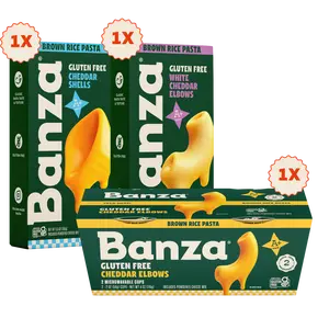 Banza Brown Rice Mac & Cheese - Made in Italy, Classic Taste & Texture