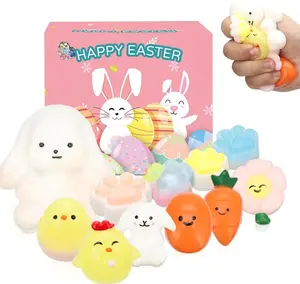 11pcs Easter Squishy Pack,Fidget Toys Include taba Squishies Party Favors for Kids 4-8 8-12 Treasure Box Toys for Classroom Birthday Xmas Gifts for Girls Boys Goodie Bag Stocking Stuffers for Teens
