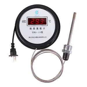 Digital display thermometer water temperature gauge electronic digital aquaculture cold storage fish pond bath water temperature measurement