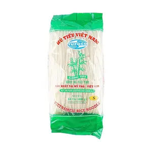 BAMBOO TREE Vietnamese Rice Noodles - Thin Pho Noodles (1mm), 400g Bag - Authentic Pho Bo & Bun Rice Vermicelli