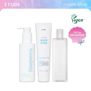 [ETUDE Official] Soonjung Glow Up Essentials Set | Cleansing Milk Set(6.8 fl oz+3.4 fl oz)+pH5.5 Relief Toner 16.9 fl oz (500ml)+2x Barrier Intensive Cream 5.07 fl oz (150ml) | Panthenol, Madecassoside | glow skin | DealsForYouDays