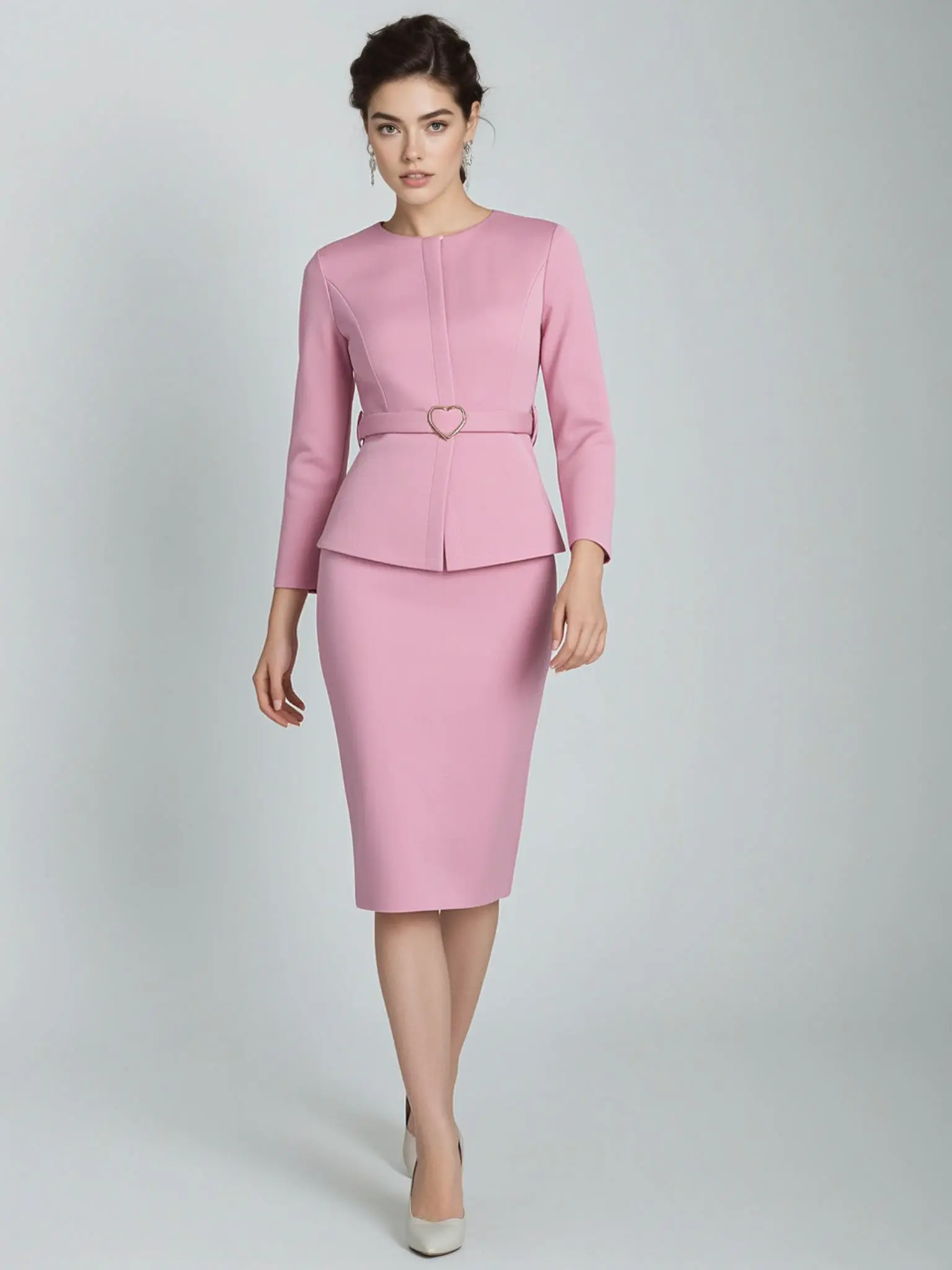 knee length dresses for ladies Christine Black Bling Co-ord set