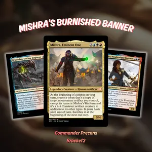 Proxy 100+ Card Commander Deck – Mishra's Burnished Banner Bracket 2 | Artifact Engine Strategy | Ready to Play EDH | Premium Custom Cards | Collector Gift