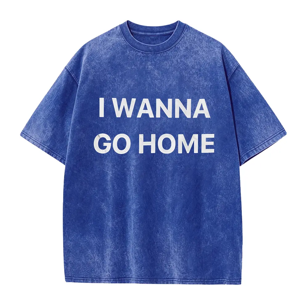 Men' S and Y2k Retro Gothpunk T Shirt with I Want to Go Home Tagline Unisex Black and White Text Street Clothing Emo Harajuku Style Concert T Shirt Four Seasons Wearable Collection Casu Ideal for Spring and Summer Casual Wear
