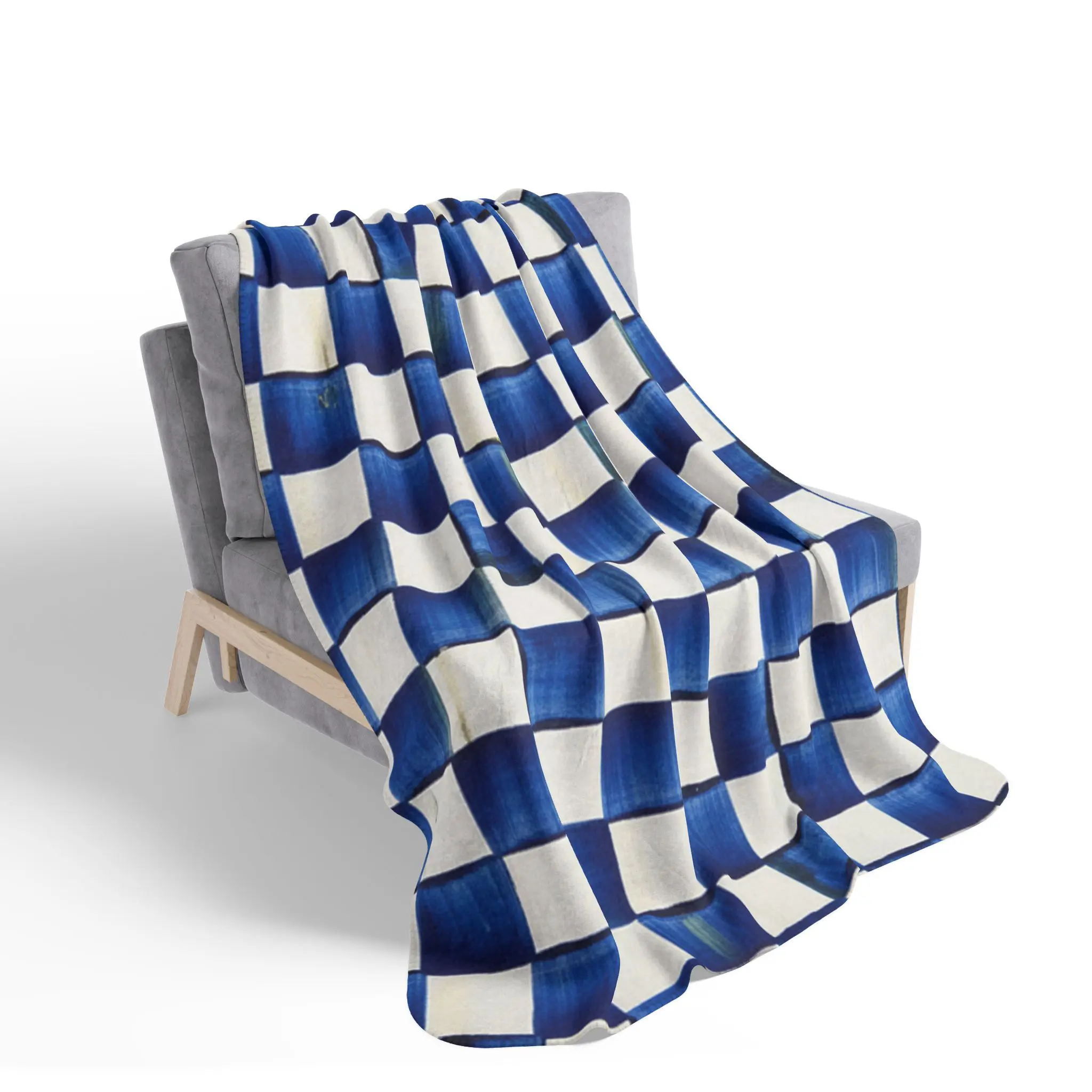 Mackenzie Childs Royal Check Blanket - Soft, Warm and Lightweight