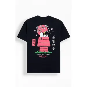 Riot Society Men's Snoopy Kanji T-Shirt - Multicolor