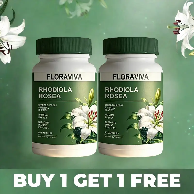 [BUY 1 GET 1 FREE] 2 PACK of Rhodiola Rosea Extract for Stress, Energy & Focus - Natural Adaptogen [500mg]
