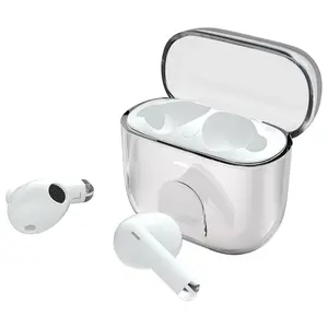 TAT1158 noise-canceling earbuds, 35+ hours of playtime, custom EQ sound effects, fast charging, headphone audio jack, rechargeable USB Headset Electronic White wired earphones traveling gadgets Invisible Secure Mini Bluetooth Earbuds
