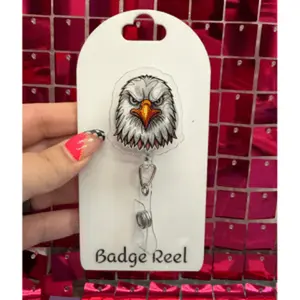 Eagle Mascot Badge Reel