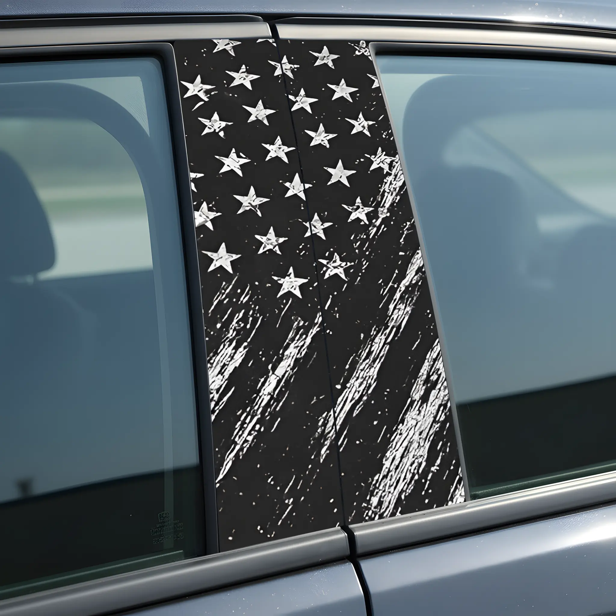 America Flag Car B-Pillar Sticker Durable Patriotic Design for Standard B-Pillars Easy Application & Removal Enhances Vehicle Aesthetic Appeal Car Decal