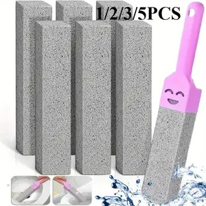5 PCS Pumice Stone Cleaning Stick Seat Toilet Limescale Rust Stain Dirt Removal Brush Bathroom Tile Sink Household Washing Tools Drain Cleaning Tool