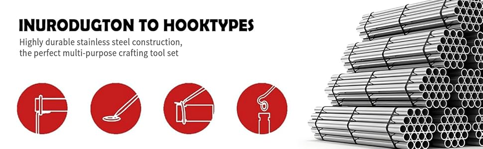 2PCS Carbon-Steel Hook Tool and Pick Set, Precision Straight 90° Tip 45° Tip Full Hook Scriber Fittings, Universal O Ring Pick Set and Hook Tool Car Accessories Fit for Most Cars