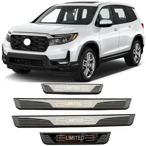 Side Door Sill Plates For Honda Passport 2024 Car Stickers Car Accessories Door Entrance Protection ABS Plastic Auto Parts Guard Scuff Plate