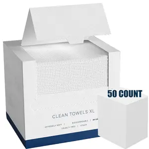 Disposable Face Towel, 50pcs/box Portable Multipurpose Wet & Dry Towel, Soft Face Towel for Home Bathroom Outdoor Travel, Absorbent Breathable Towel