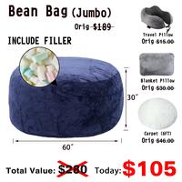 Jumbo Blue(Incl. Filler U-pillow Blanket Carpet)