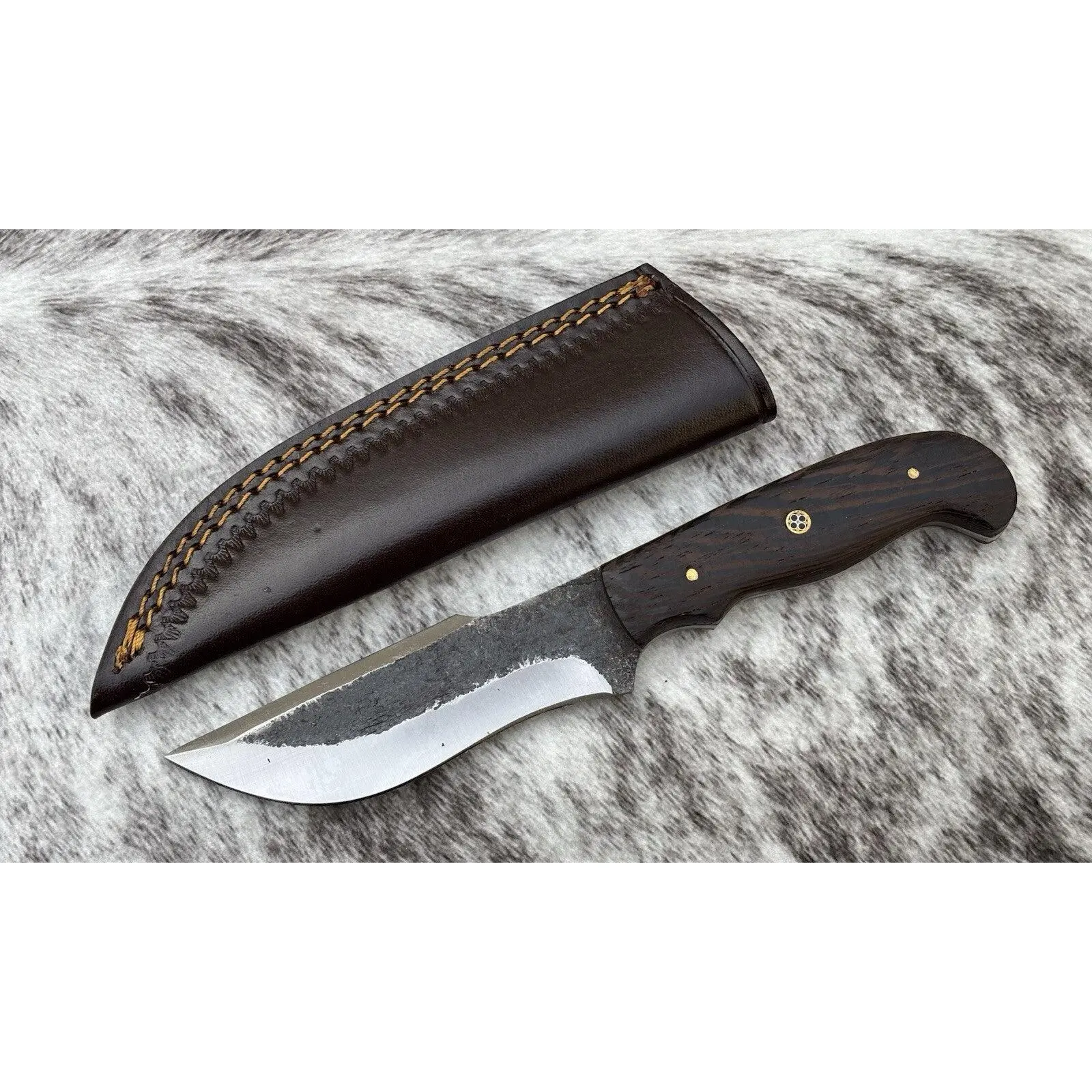 9” Fixed Blade Rustic Bushcraft Knife 9” Fixed Blade Rustic Bushcraft Knife