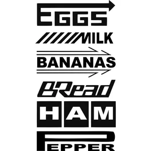 Grocery Getter Vinyl Sticker – 7″ Funny Eggs & Milk Car Decal, Any Color