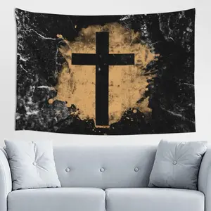 Jesus Christ Son of God Lord Cross Tapestry Wall Hanging Tapestry Wall Tapestry for Bedroom Aesthetic Tapestry Hippie Tapestry 60x40in