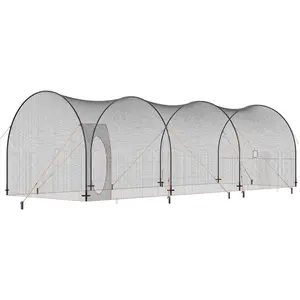 VEVOR Baseball Batting Cage, Softball and Baseball Batting Cage Net and Frame, Practice Portable Cage Net with Carry Bag, Heavy Duty Enclosed Pitching Cage, for Backyard Batting Hitting Training, 33FT