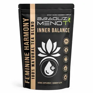 BARAGUZ MENO+ Feminine Harmony Blend is a thoughtfully crafted herbal tea blend designed to support everyday wellness, comfort, and balance as part of your self-care routine. | 30 Tea Bags