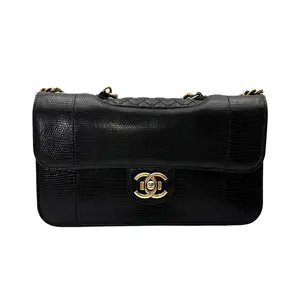 Pre-owned CHANEL Leather Shoulder Bags Perfect Edge Black Flap Bag With Gold Hardware(17***45) CC2213
