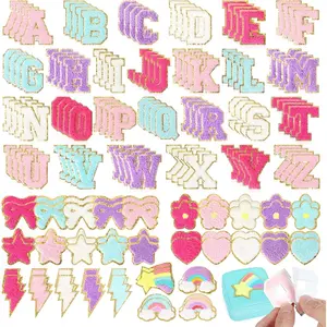 Letter Patches: 162PCS Self Letter Patches for Clothing Backpacks Jacket Hats Bags - Cute Hearts Star Lightning Patch for DIY Gifts