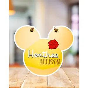 Enchanted Ears | Custom | Bookworm Princess Personalized Name Sign