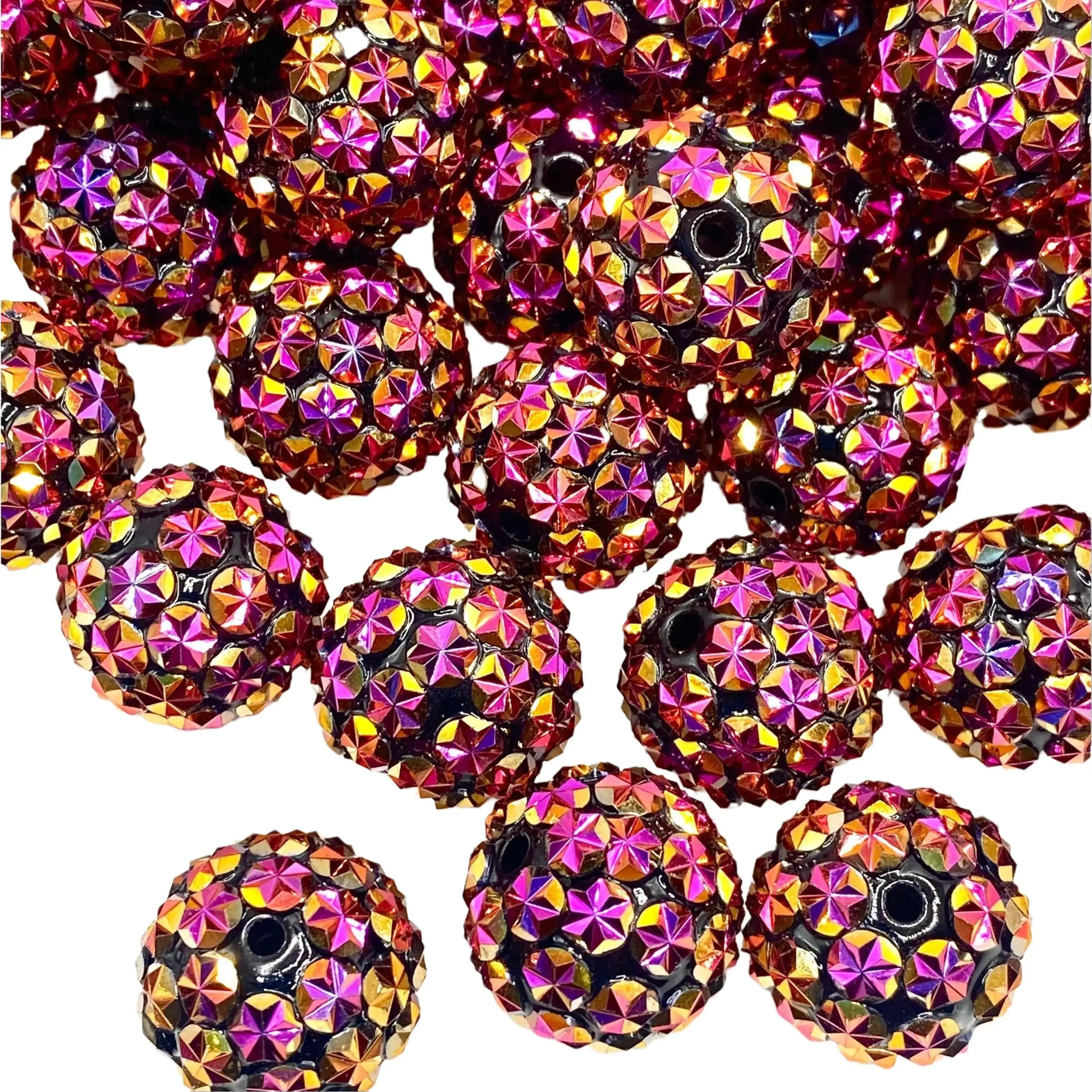 Smile, Sparkle & Repeat 20mm Rhinestone Beads - Beading & Jewelry Making DIY Supplies Bumblegum Bead