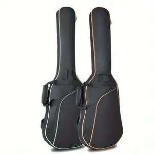 Electric Guitar Bag Featuring 3 Handles And 2 Pockets, Made from 600D Oxford Material with 8.5Mm Elastic Padding, Designed for Electric Guitars And Equipped with a Comfortable Adjustable Strap
