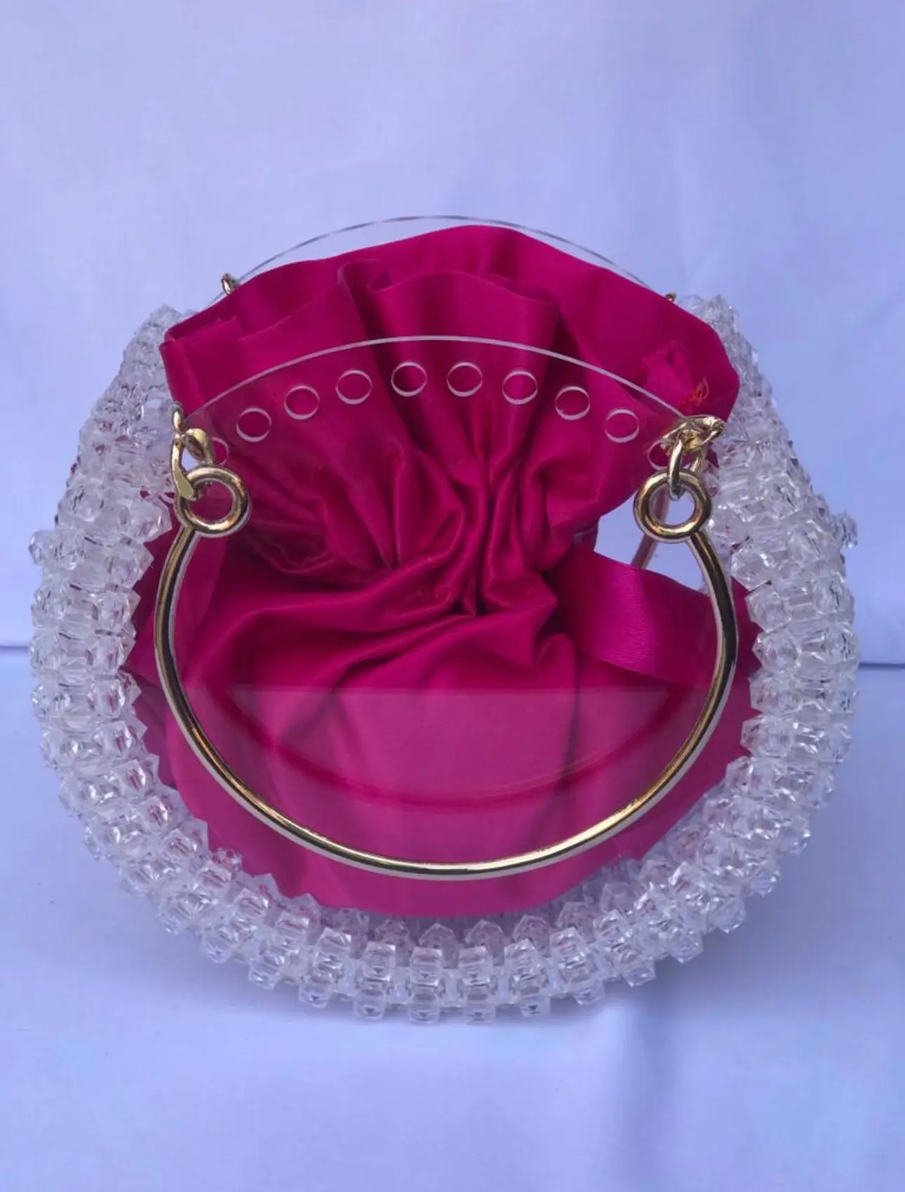 Rose Scrunch Clutch