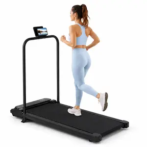 [2026 Upgraded] Under Desk Treadmill with Incline, 3.0HP Portable Walking Pad with Foldable Handrail, Compact Mini Treadmill for Home Office Use, Remote Control, Speed 0.6-7.6 MPH, 350 lbs Max Weight Capacity