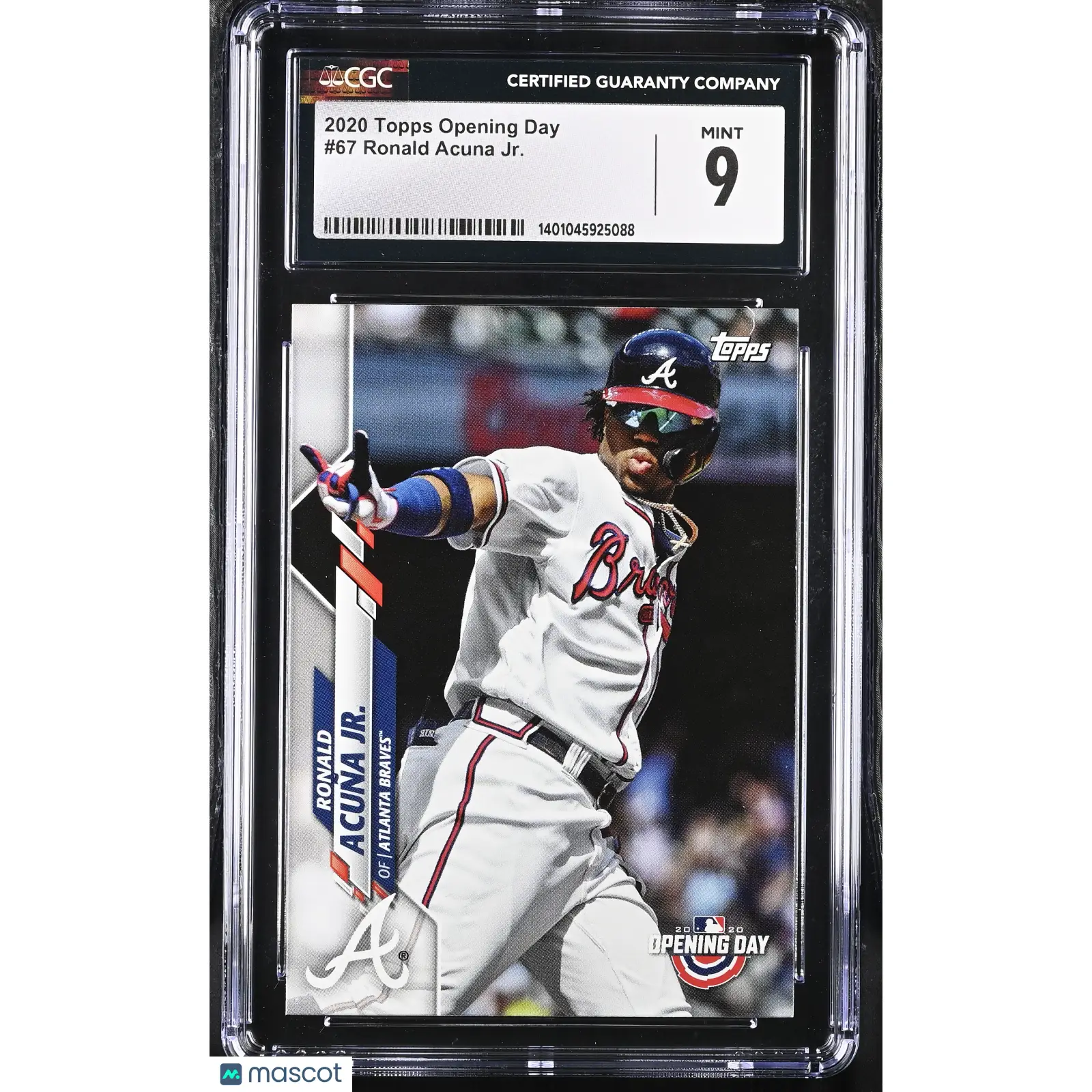 Ronald Acuna Jr. CGC 2020 Opening Day #67 Baseball 9