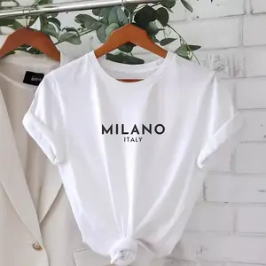 Cotton summer round neck holiday casual short sleeve t-shirt Collar Fabric