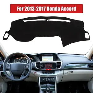Motorbymotor Mat Dash Dashboard Cover Pad Carpet For 2013 - 2017 2016 Honda Accord