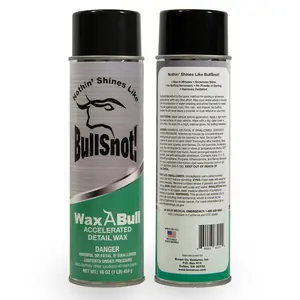 Bullsnot! WaxABull Accelerated Detail Auto Wax 10899009 - Quick Shine Truck and Car Polishing Wax 16oz