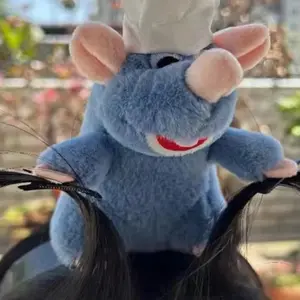 Pink Rabbit Headband With Missing Teeth Grabbing Bangs Hair Clip Funny Cute Doll Cooking Mouse King Face Wash Headband Hair