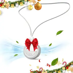 New Summer Portable Neck Fan, Mini Clip-On Leafless Fan, Small USB Fan for Students, Essential Daily Accessory