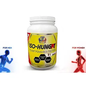 Feed Me More Nutrition ISO-HUNGRY Plant-Powered Protein 21g Complete Plant Protein for Men Women Vegan Friendly Gluten Free - Healthcare