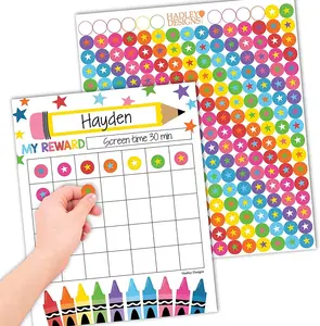 Incentive Charts | Set of 25 | Home Essentials Classroom Supplies Visual Learning Tools