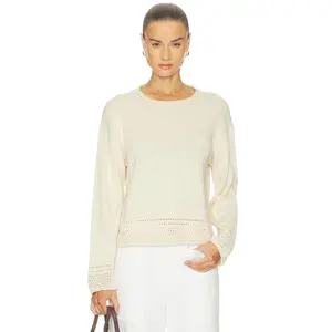 Velvet by Graham & Spencer Rosalyn Sweater in Cream
