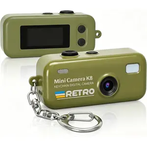 Digital Camera, 1080P  with 8GB Card, Photo & Video Recording, 12 Filters and 16X Zoom, 64 Megapixels Digicam for Beginners Teens and Adults (Army Green)