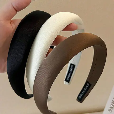 Women's Elegant Solid Color Headbands, Minimalist Headband for Women & Girls, Fashion Hair Accessories for Party, Daily Clothing Decor, Soft Headband, Chic Headbands, Headband Set, Hairband, Hair Accessory Headband