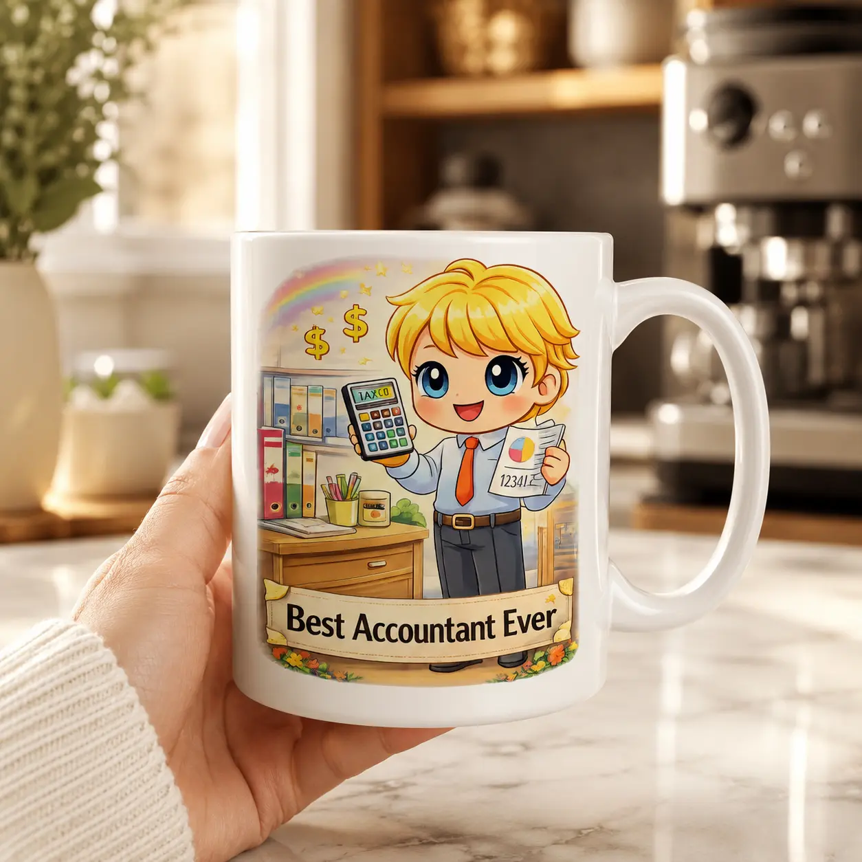 Funny Accountant Gift Mug Cute CPA Coffee Cup Office Work Ceramic Mug Gift For Coworker Boss Bookkeeper
