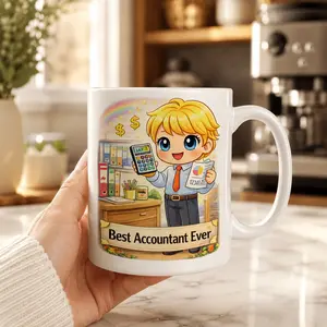 Funny Accountant Gift Mug Cute CPA Coffee Cup Office Work Ceramic Mug Gift For Coworker Boss Bookkeeper